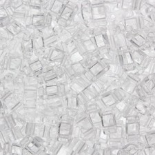 Miyuki half tila 5x2.4mm beads - Crystal TL-131